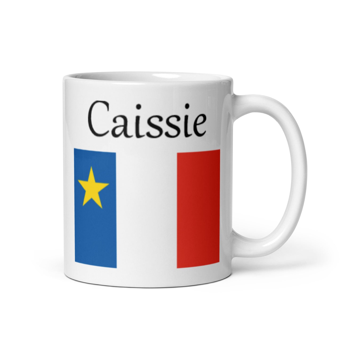 Regular 11oz Mug with Acadian Flag and Last Name (A-K)