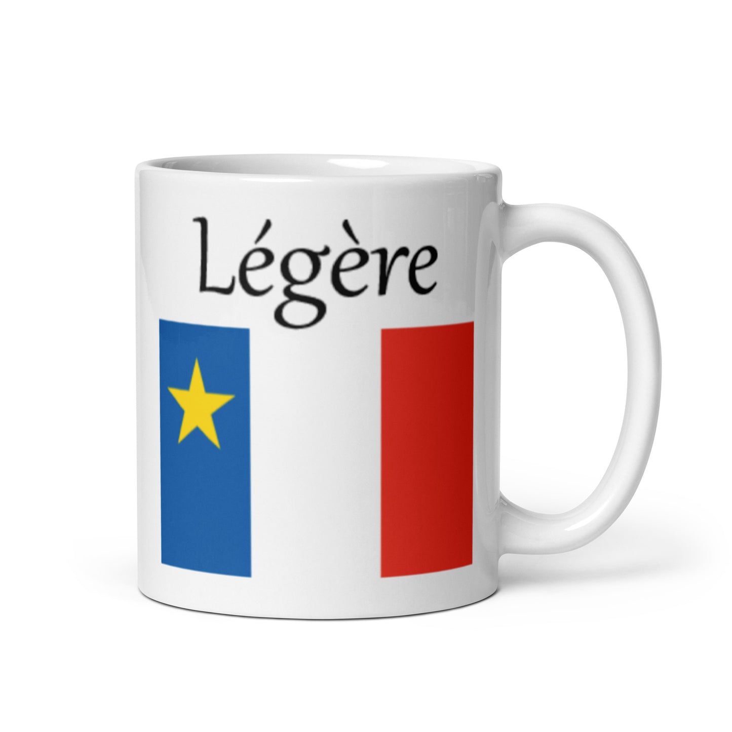 Regular 11oz Mug with Acadian Flag and Last Name (A-K)