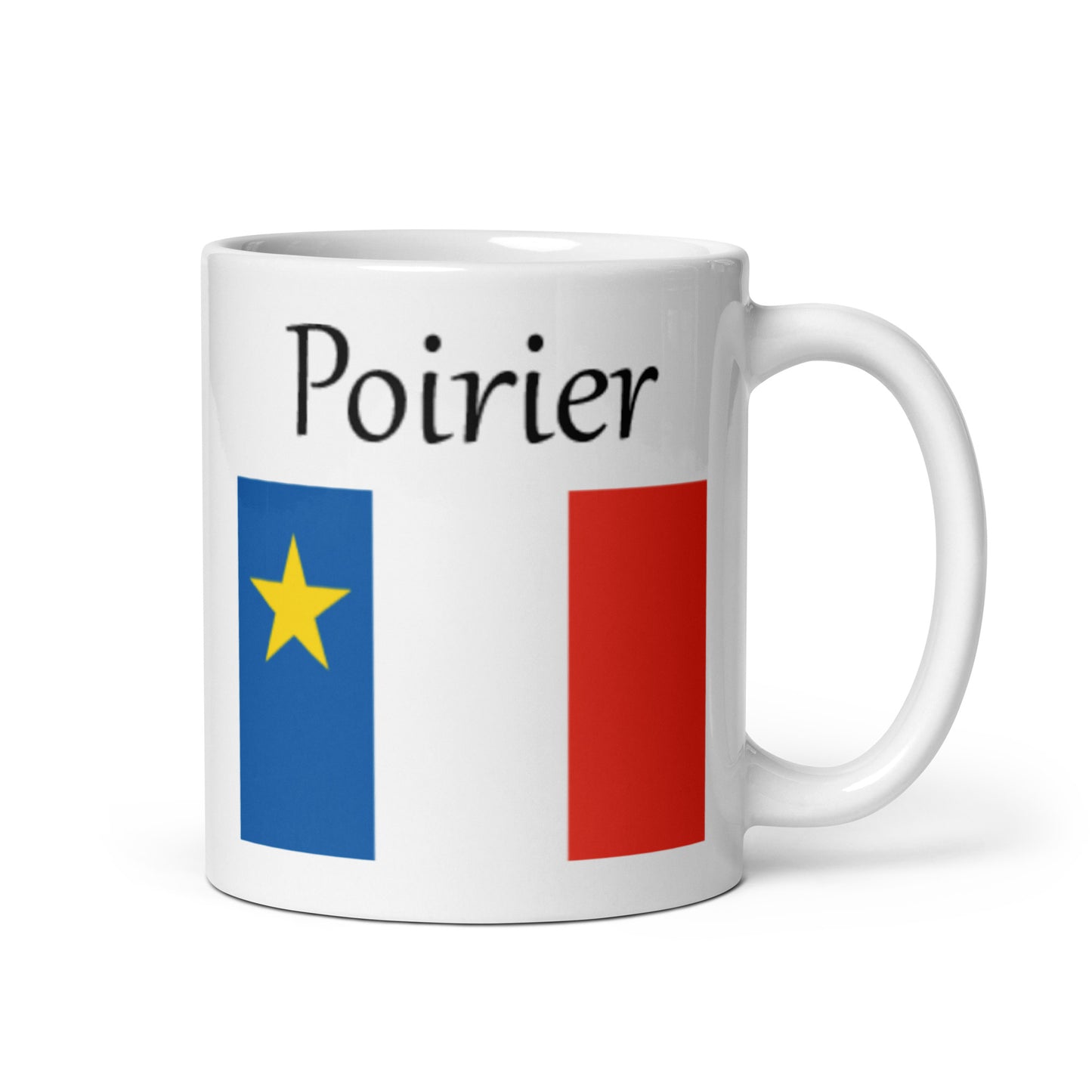 Regular 11oz Mug with Acadian Flag and Last Name (A-K)